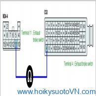 Hình 6: Đo điện trở giữa cực 11 của đầu giắc quạt làm mát và cực 11 của giắc ETCM