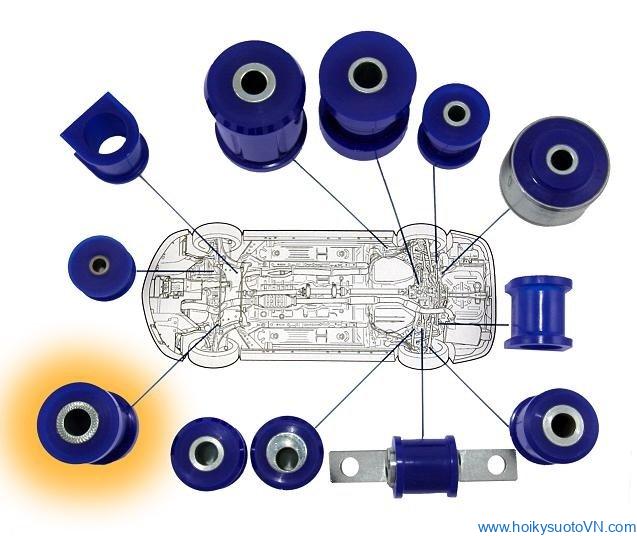 Tác hại đệm cao su hệ thống treo bị mòn sẽ gây ra.